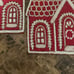 Gingerbread house beaded chargers set of two