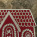 Gingerbread house beaded chargers set of two