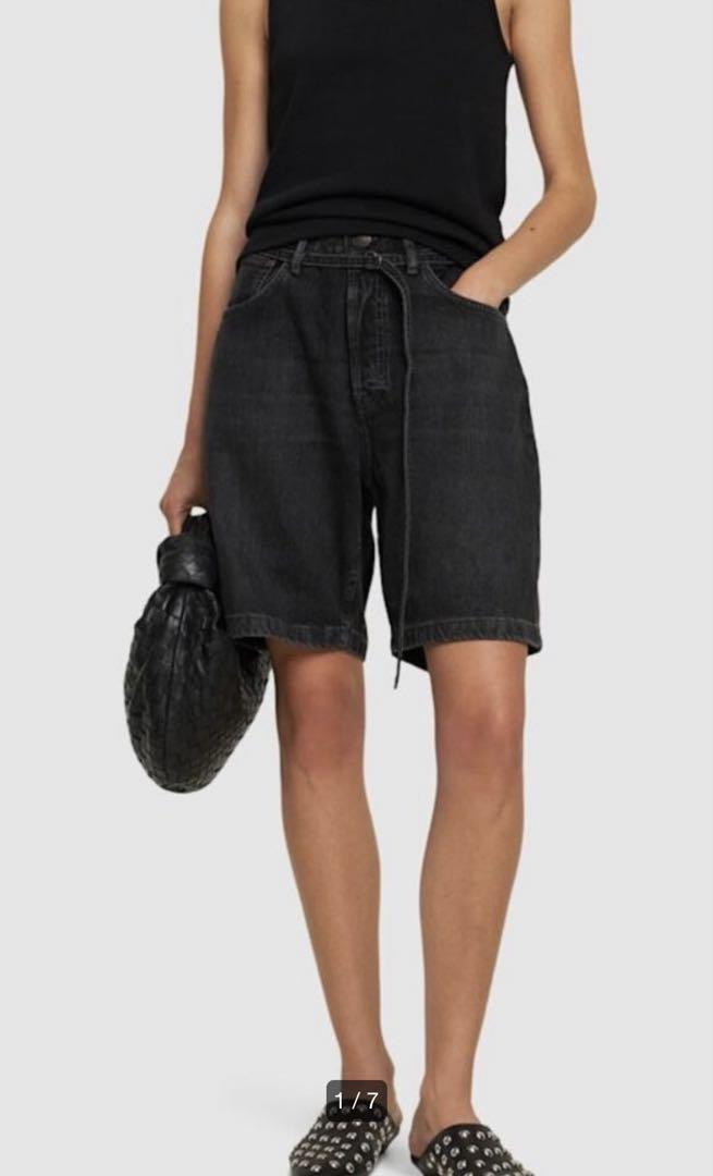 Acne Studios Black Denim Shorts