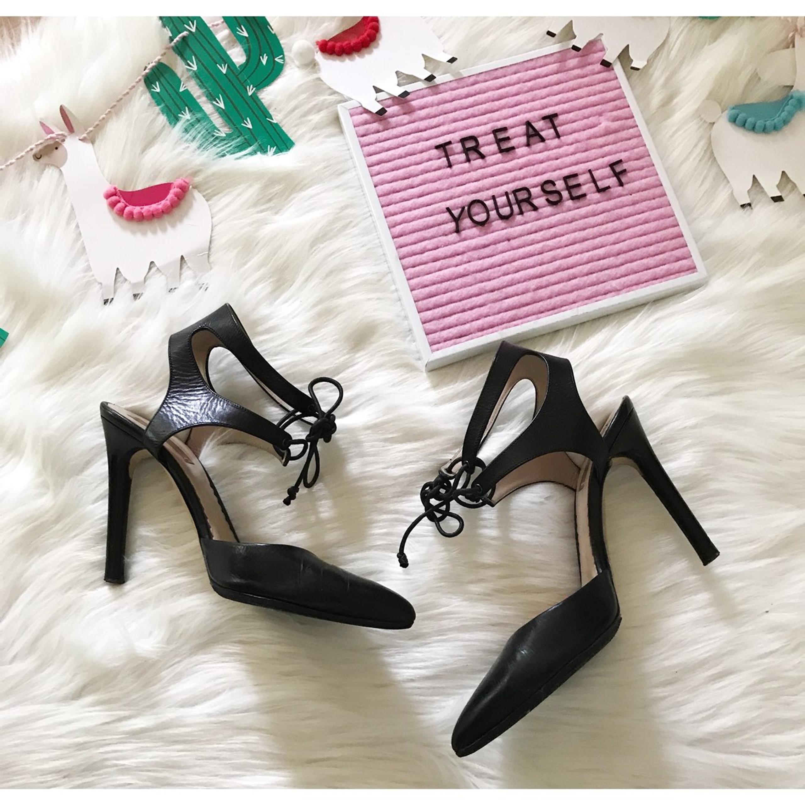 Reed Krakoff Leather Lace Up Pumps Heels
