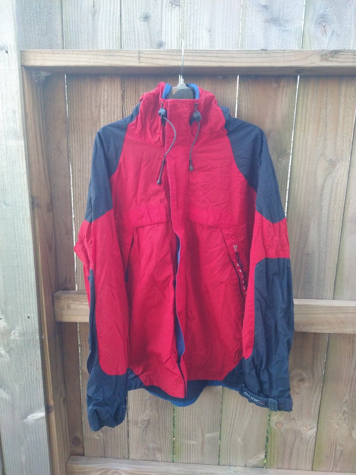 Vintage Men's Polo Sport Hooded Light Jacket