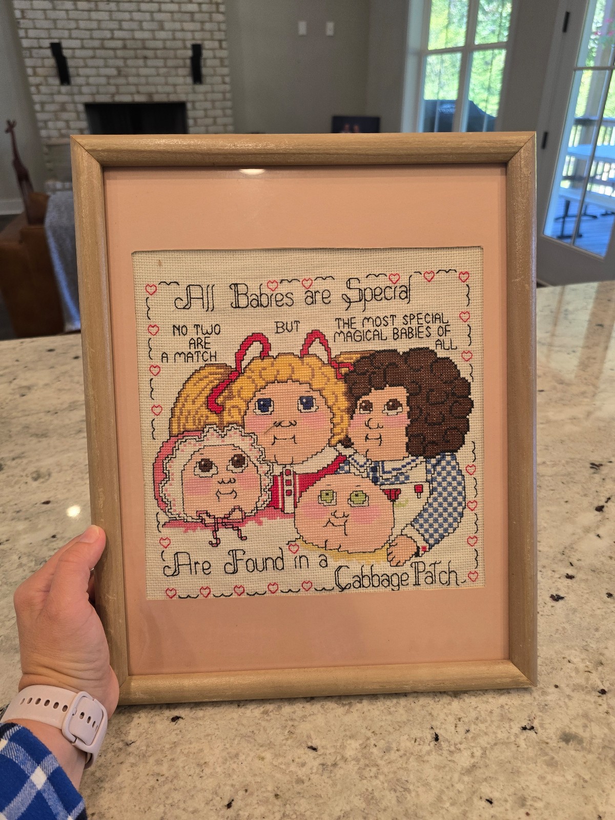Vintage Cabbage Patch Kids picture cross stitch