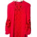 Juicy Couture Red Embroidered Lace 2 Piece Abaya Kaftan Dress Red Small NWT