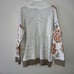 Anthropologie Tiger Print Pilcro Sweater White Burnt Orange Women’s Size Medium