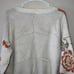 Anthropologie Tiger Print Pilcro Sweater White Burnt Orange Women’s Size Medium