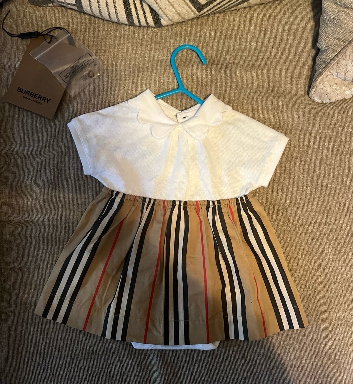 Burberry Infant Janine Collard Dress 1M