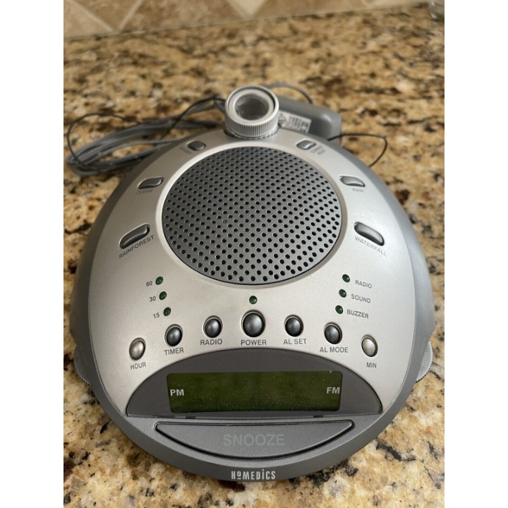 Homedics Ss-4000 Sound Spa Classic Deluxe Clock Radio & Sound Machine with Time