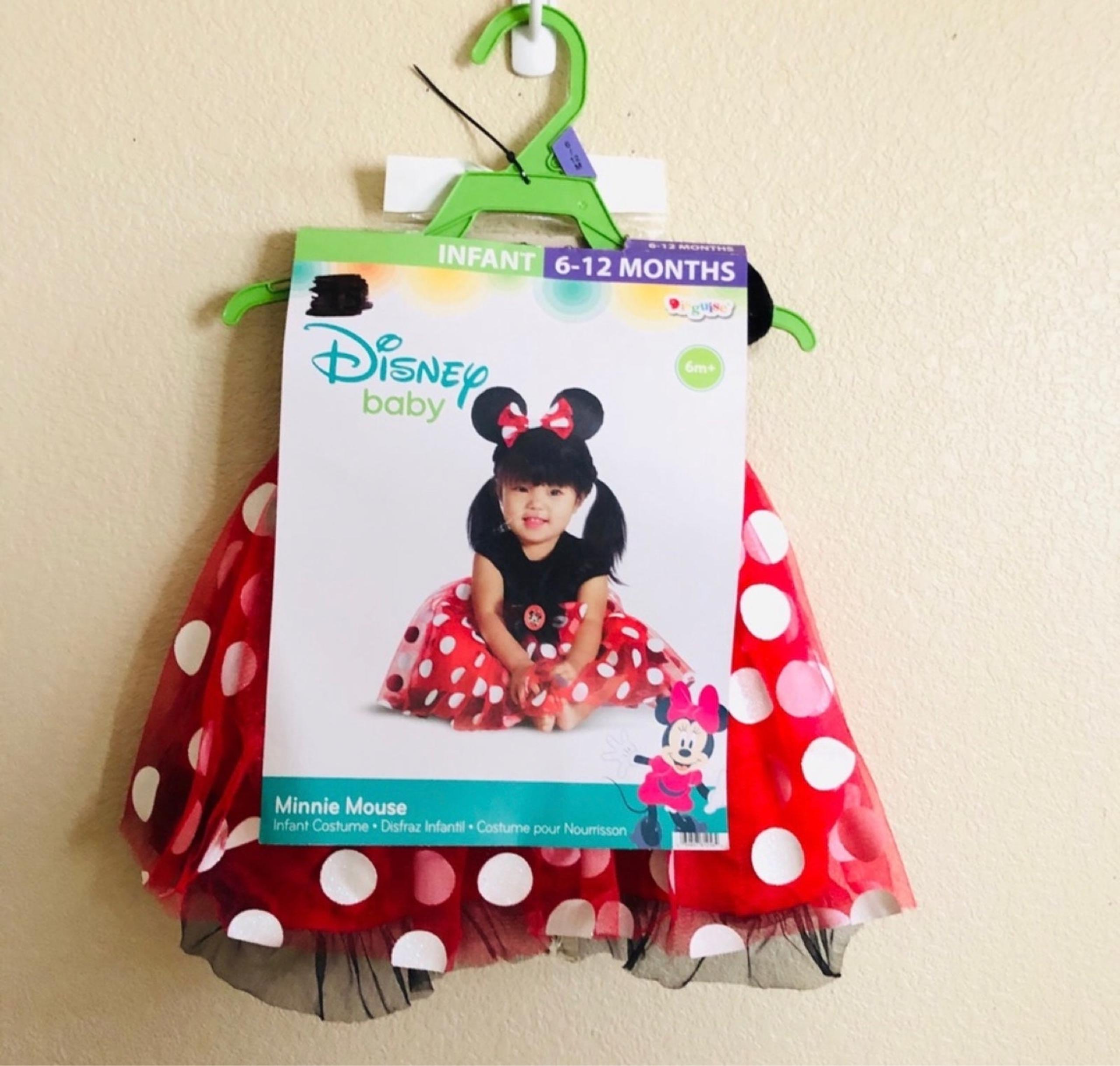 Minnie Mouse Costume Infant Baby Toddler Hollween Birthday Outfit NWT