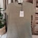 NWT Theory Gold Metallic Short Sleeve Crew Neck Top Women’s Size P