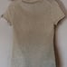 NWT Theory Gold Metallic Short Sleeve Crew Neck Top Women’s Size P