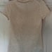 NWT Theory Gold Metallic Short Sleeve Crew Neck Top Women’s Size P