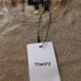 NWT Theory Gold Metallic Short Sleeve Crew Neck Top Women’s Size P