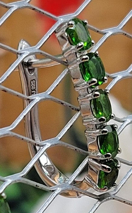 Chrome Diopside Earrings