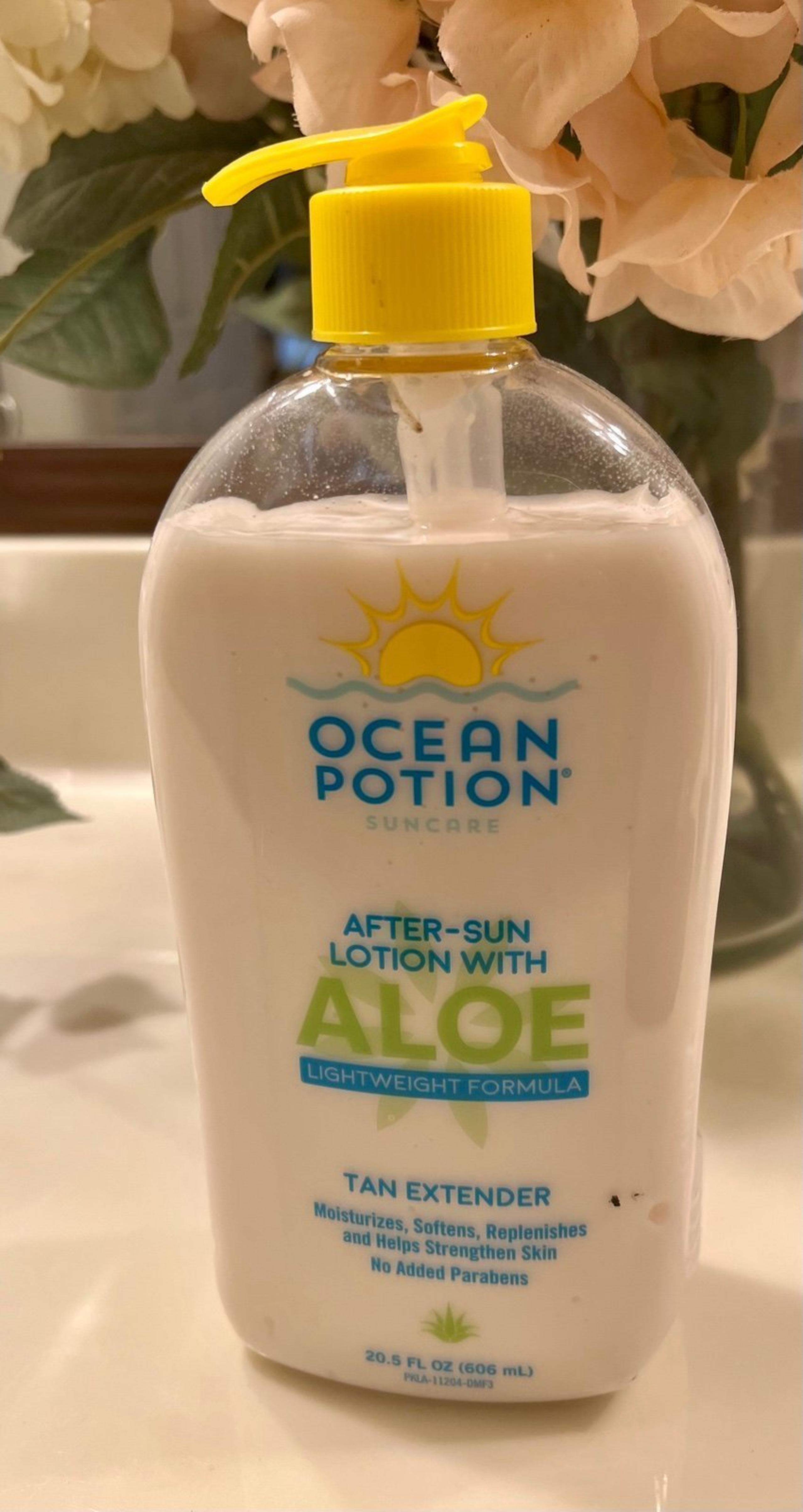 Ocean Potion After Sun Lotion Aloe Tan Extender Lightweight Formula
