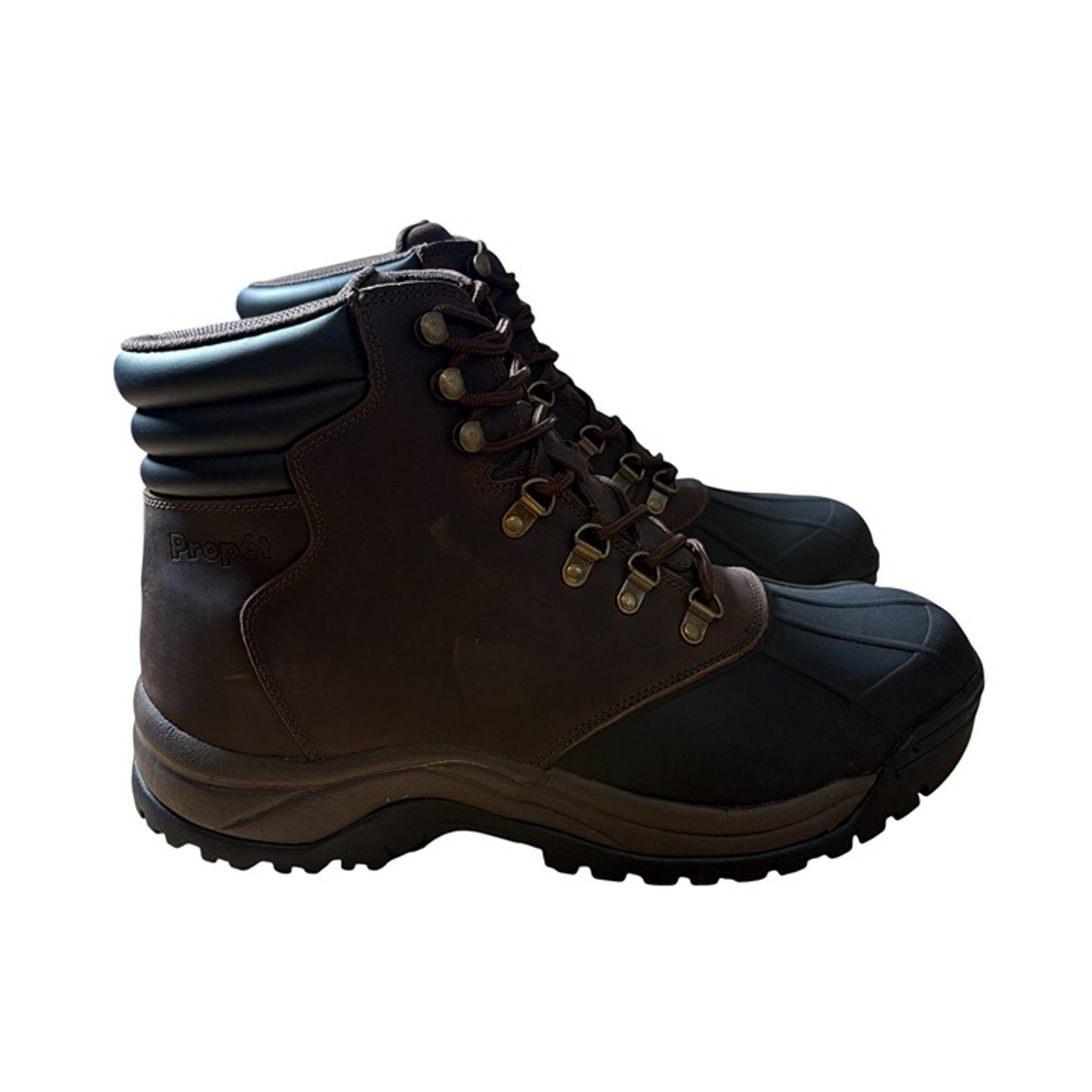 Propet Blizzard Mid Lace Men's Insulated Boot Brown Black Size 14 NEW in box