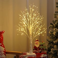 144 LED Artificial Tree Lamp with Timer, DIY Birch Tree with LED Lights
