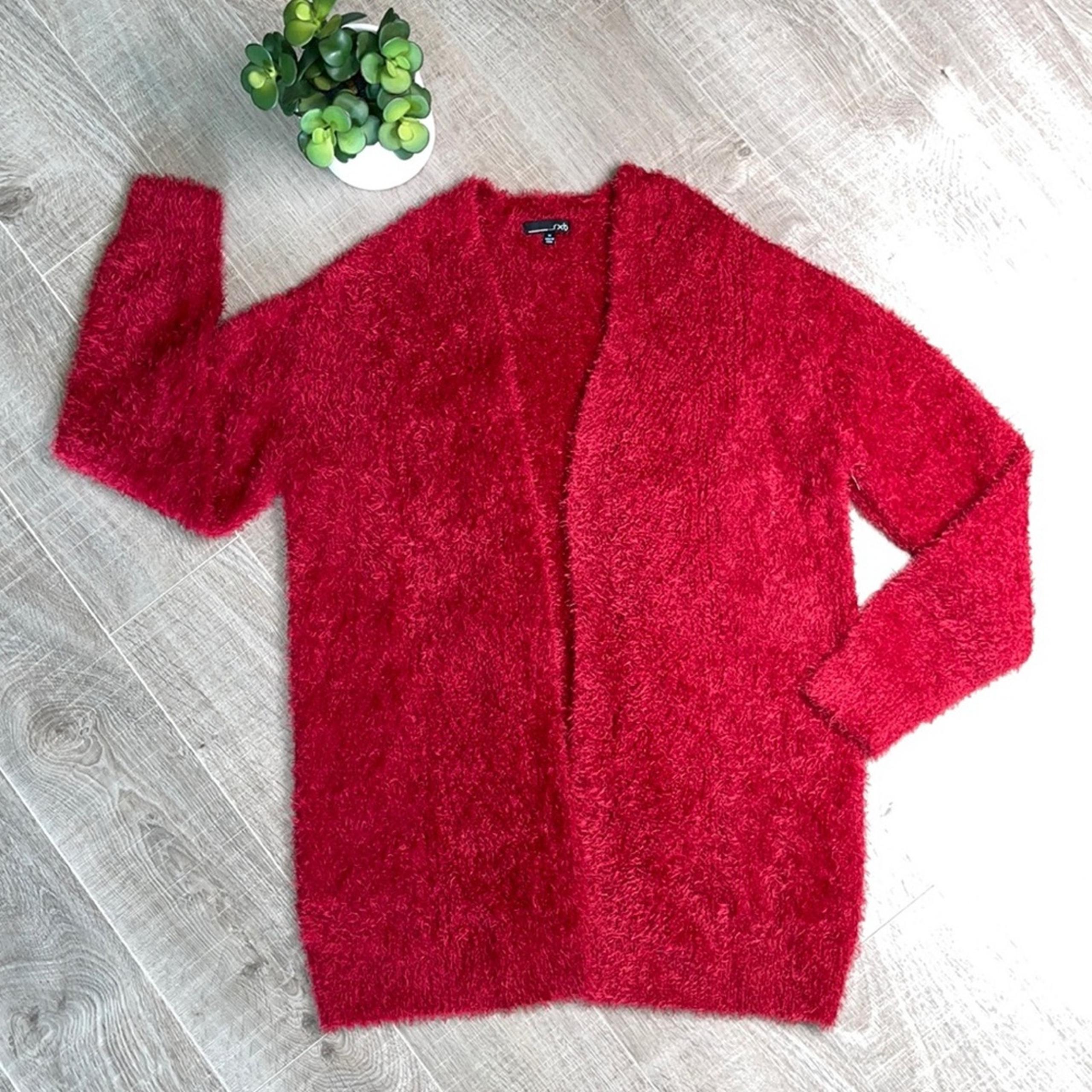 Nordstrom Open Front Cardigan Sweater Chunky Eyelash Knit - RXB