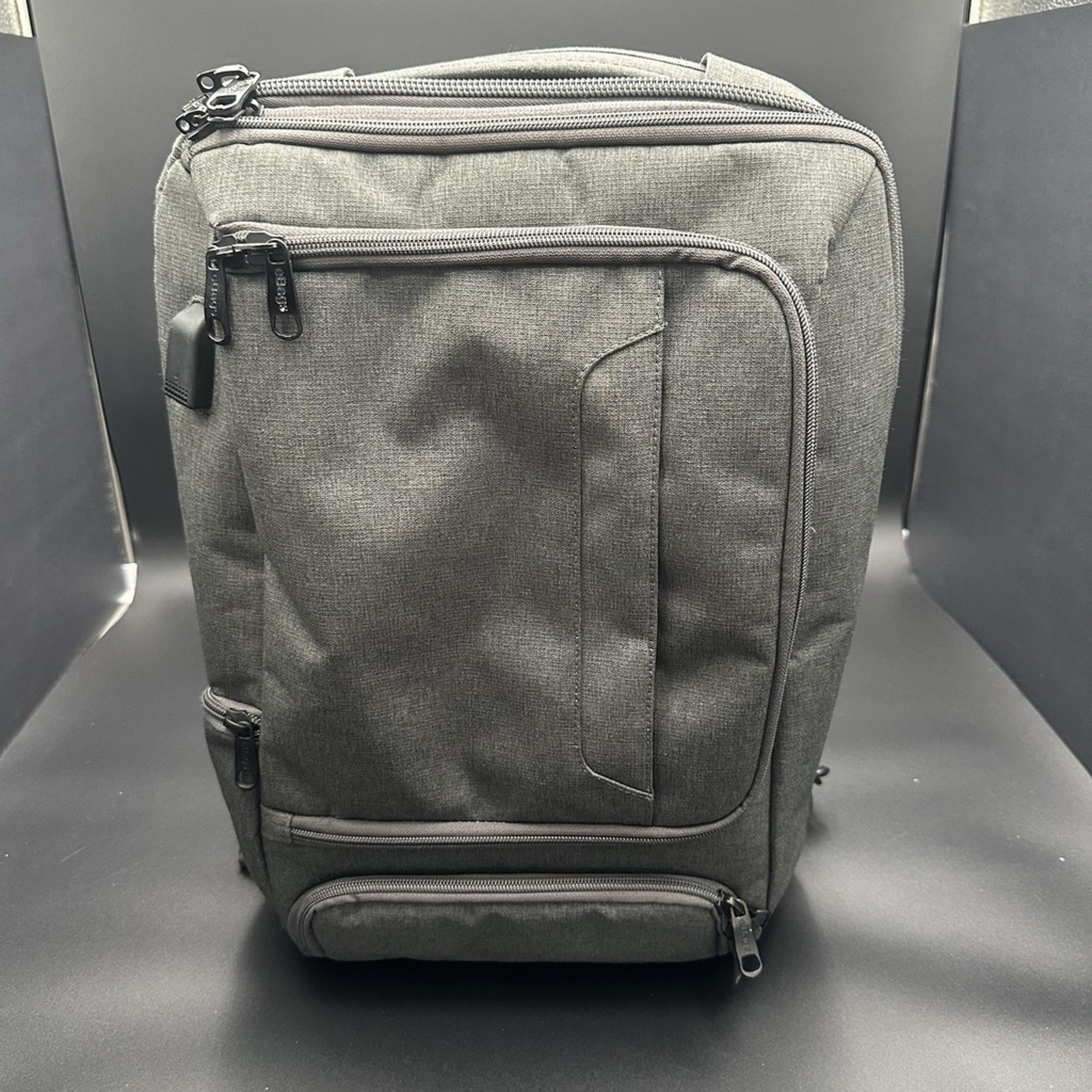 EBags Gray Pro Slim Laptop Backpack Business Travel School Bag Carryon USB