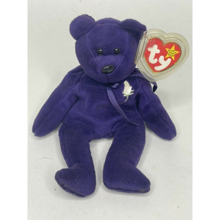 ✅ Rare 1st Edition Princess Diana Beanie Baby TY 1997 No Space PVC Pellets