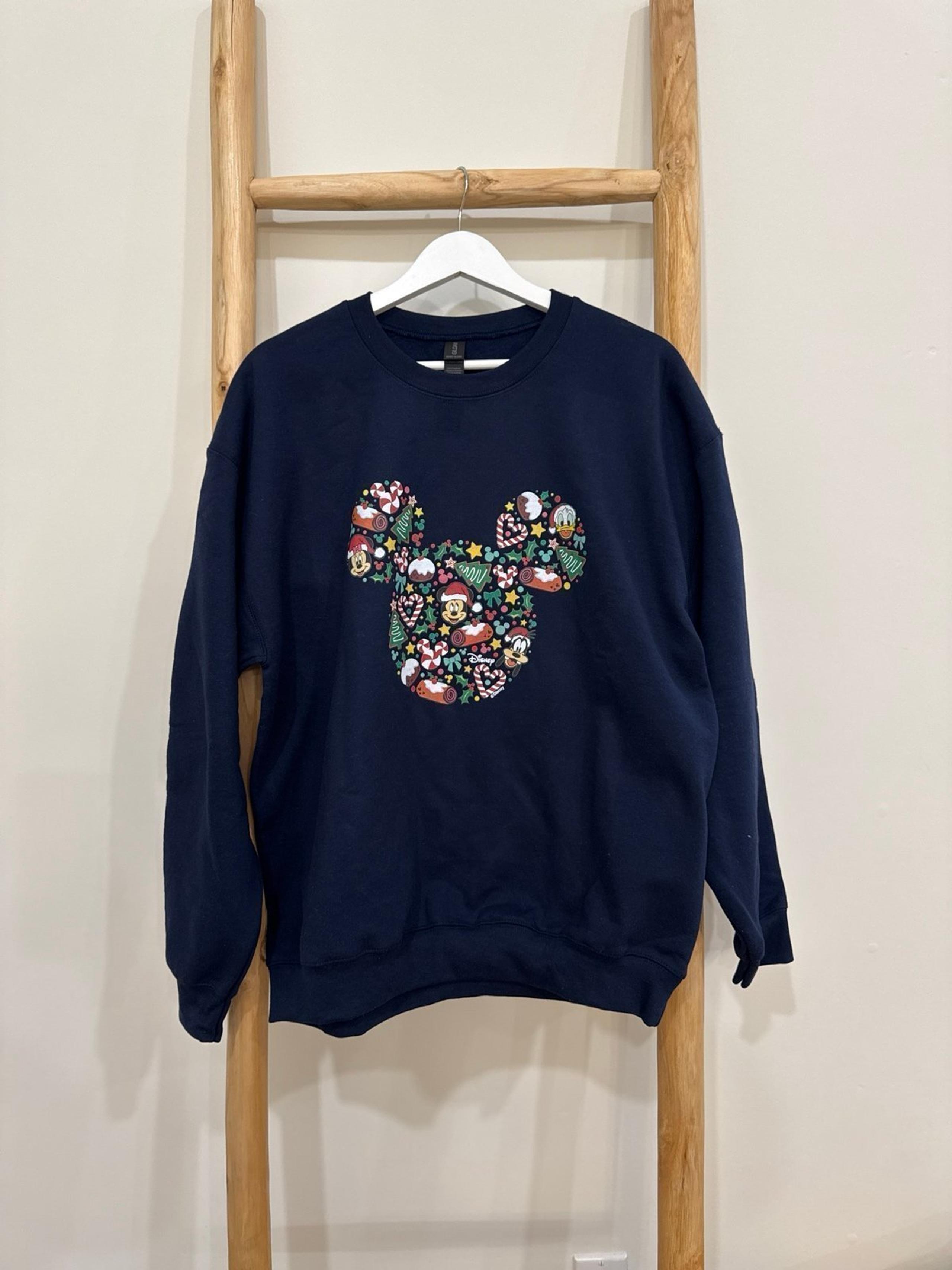 Disney theme Christmas xmas holiday food unisex Sweatshirt sweater