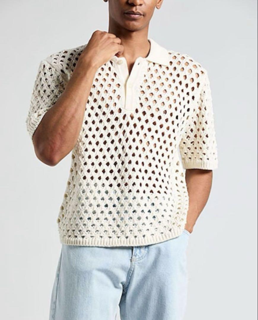 Stüssy mesh polo shirt