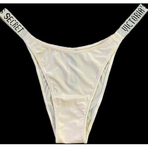 Victorias Secret Very Sexy Bombshell Rhinestones shine strap Brazilian panty M