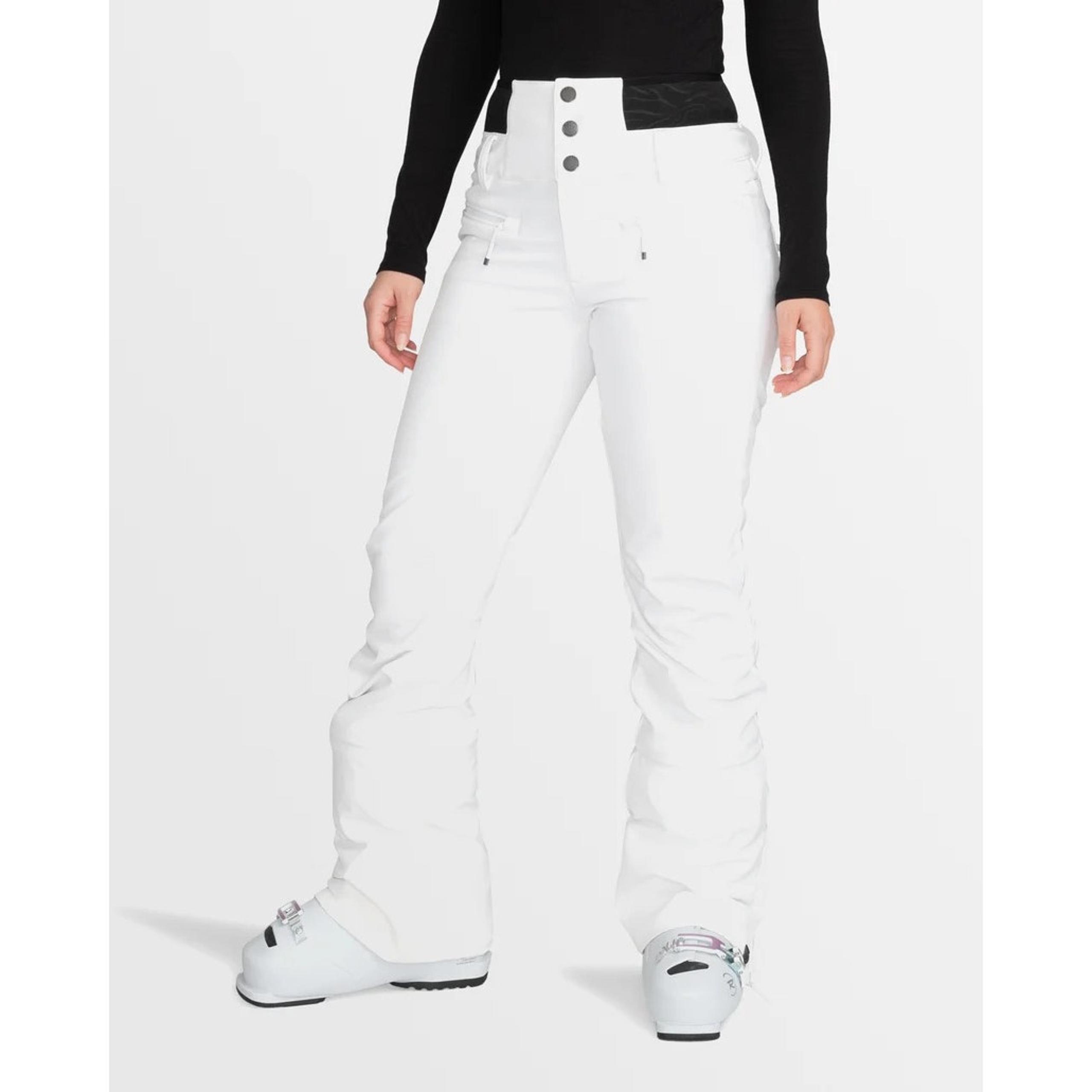 Roxy Women's Medium Bright White Rising High Winter Snow Pants DryFlight OS44-11