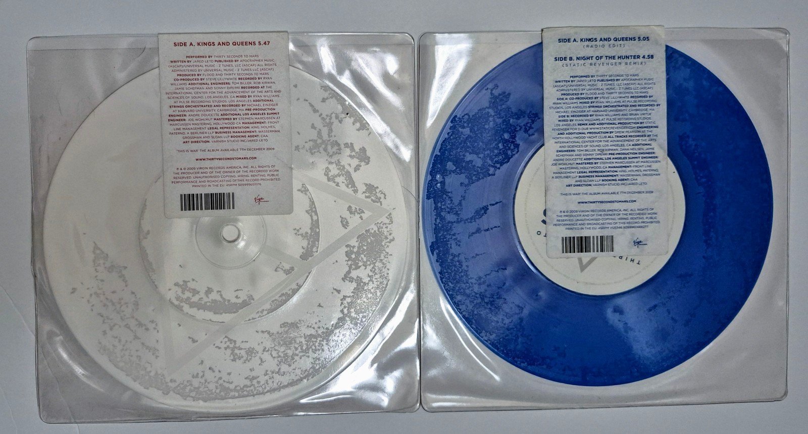 THIRTY SECONDS TO MARS Kings And Queens 7inch X2!!!!
