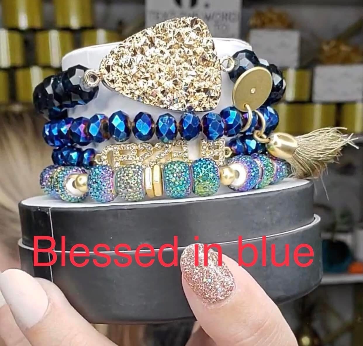 Bomb Party Holiday 2021 “Blessed in Blue” stack