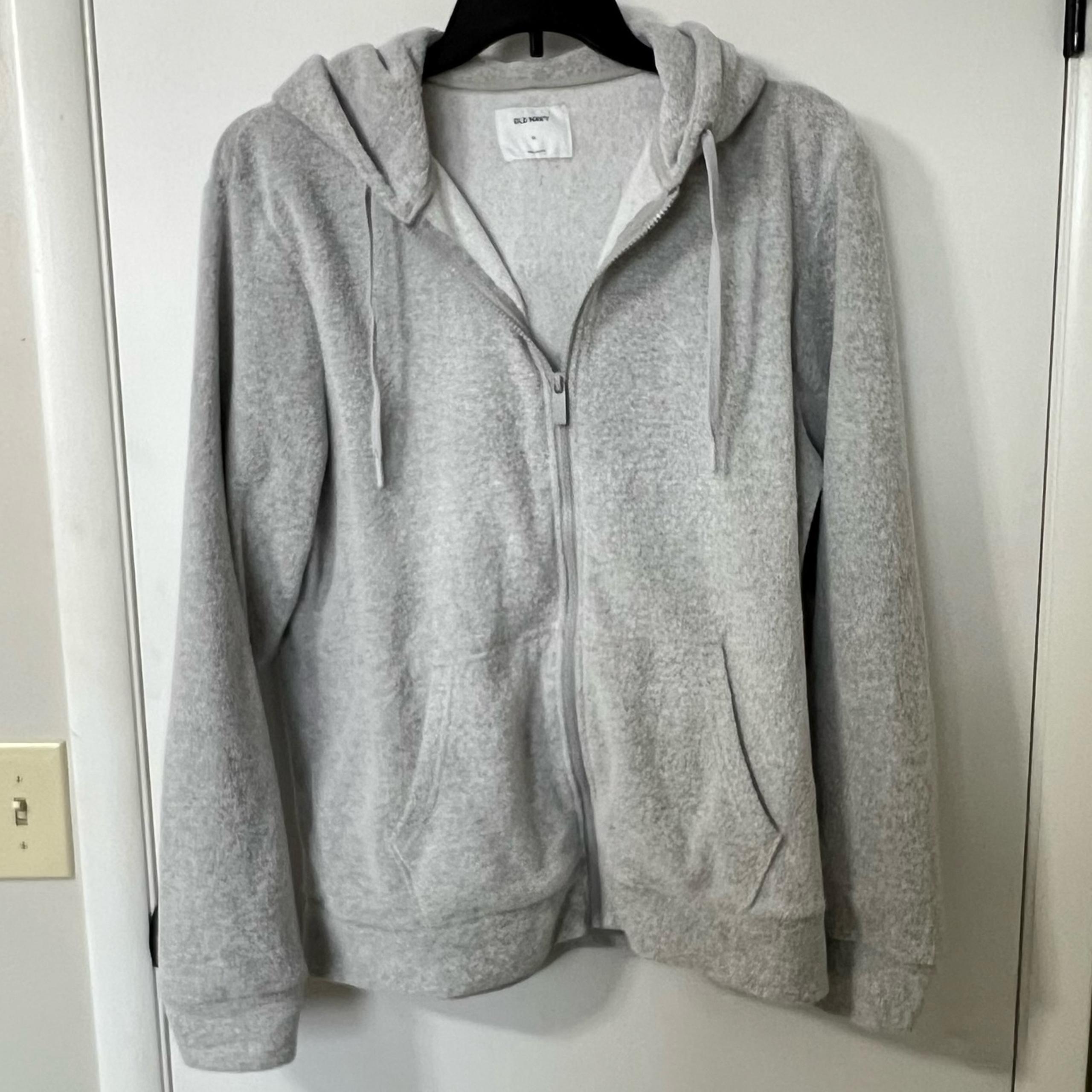 Old Navy Gray Soft Zip Up Hoodie xl