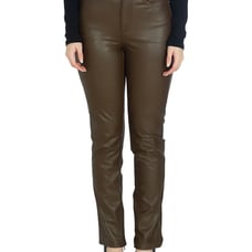 Guess Caroline Faux Leather Espresso Pants