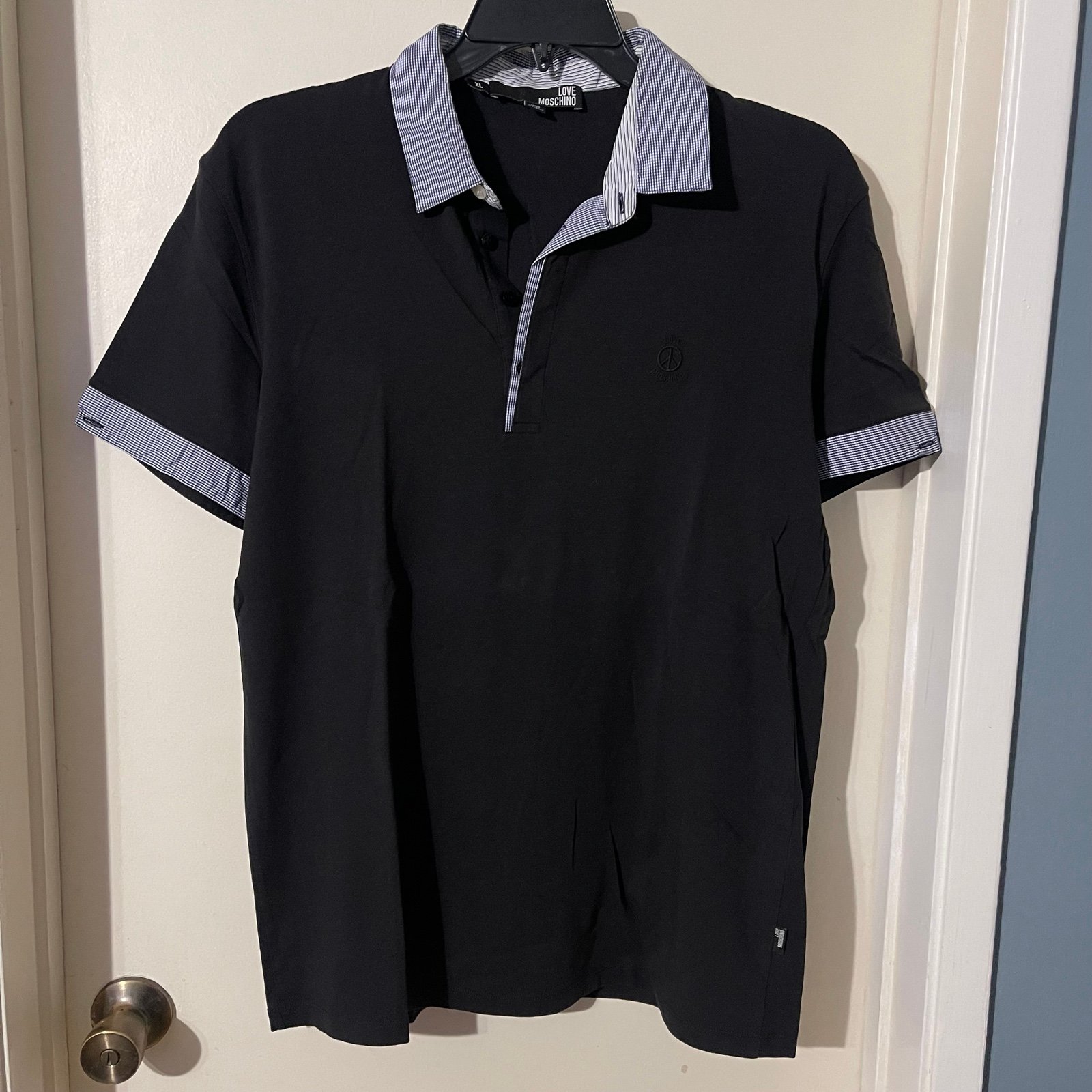Love Moschino Men's Polo Shirt Buttons Size XL (Rare !)
