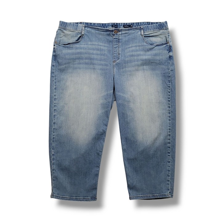 J Jill High Rise Straight Leg Crops Jeans Womens Plus 28 High Rise Light Wash