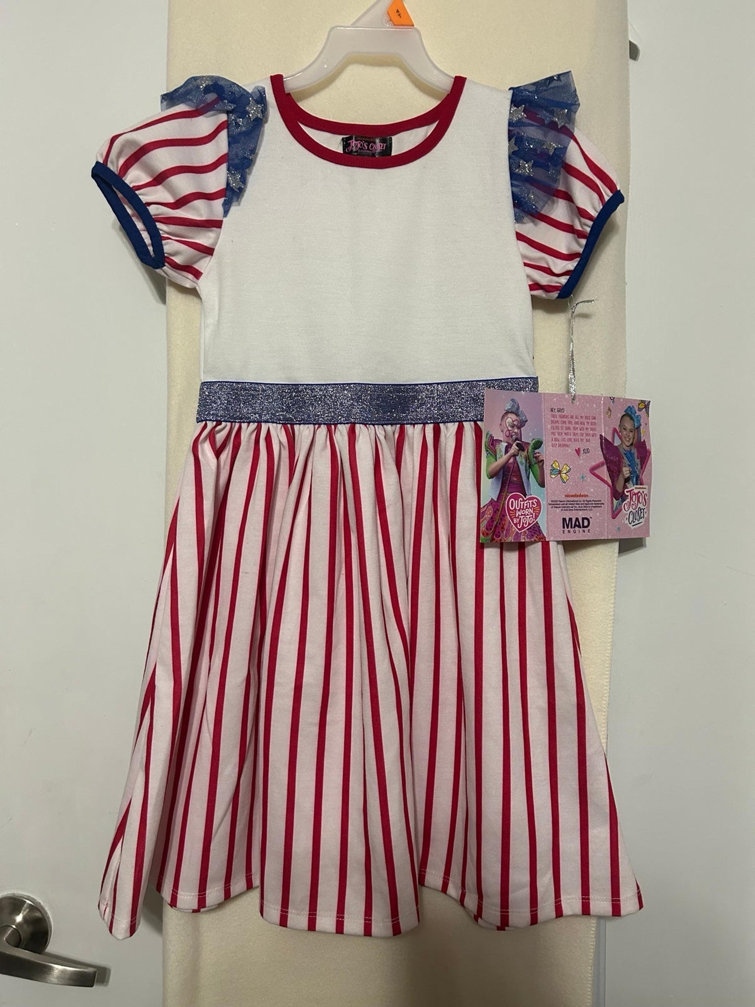001 DRSS: Jojo's Closet Stars & Stripes dress size 6/6X