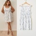 NWOT Reformation SIZE 10 Moss 100% linen white floral mini dress in Madeline