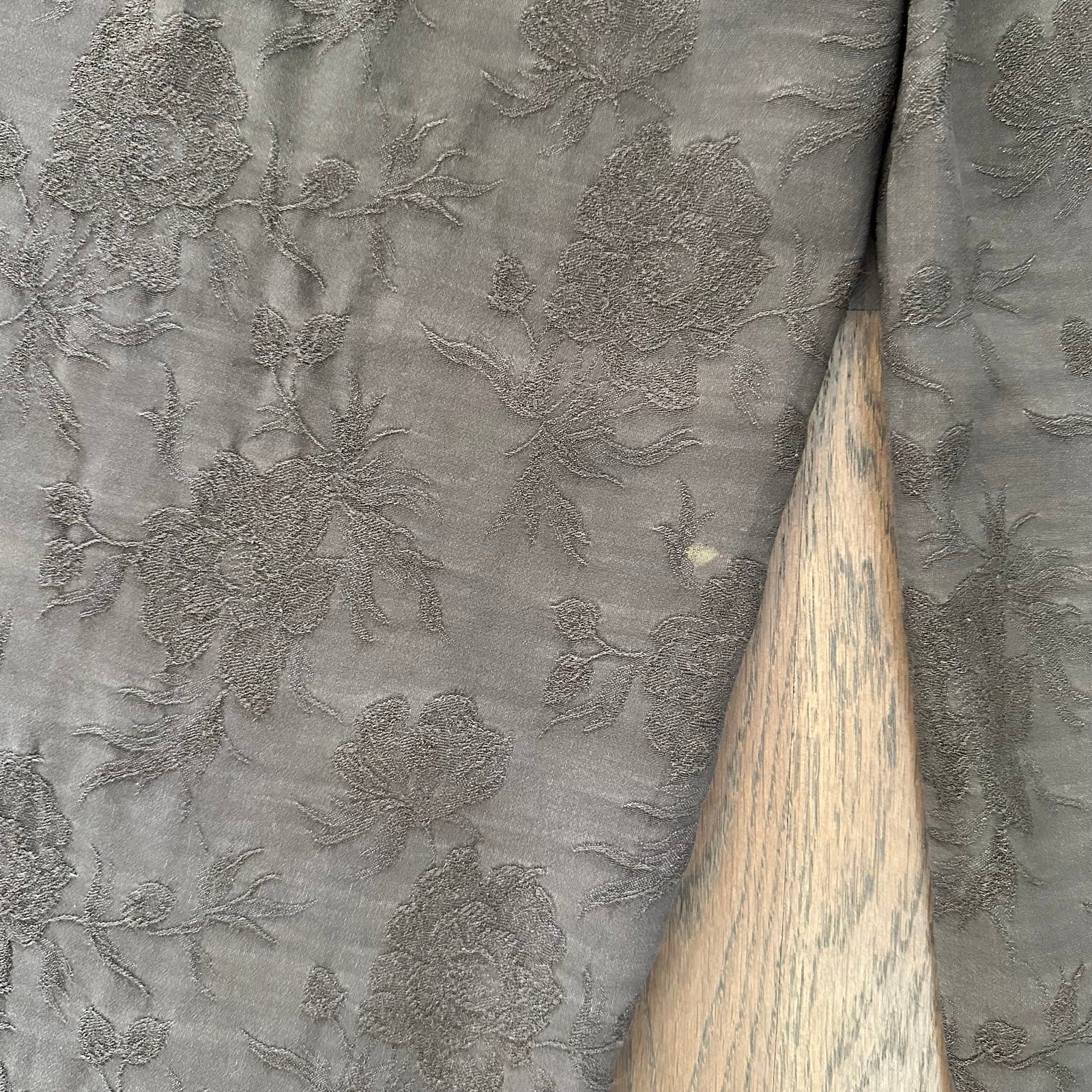 CP Shades Floral Brocade Jacquard Elastic Waist Wide Leg Pant Mocha Brown Medium - detail