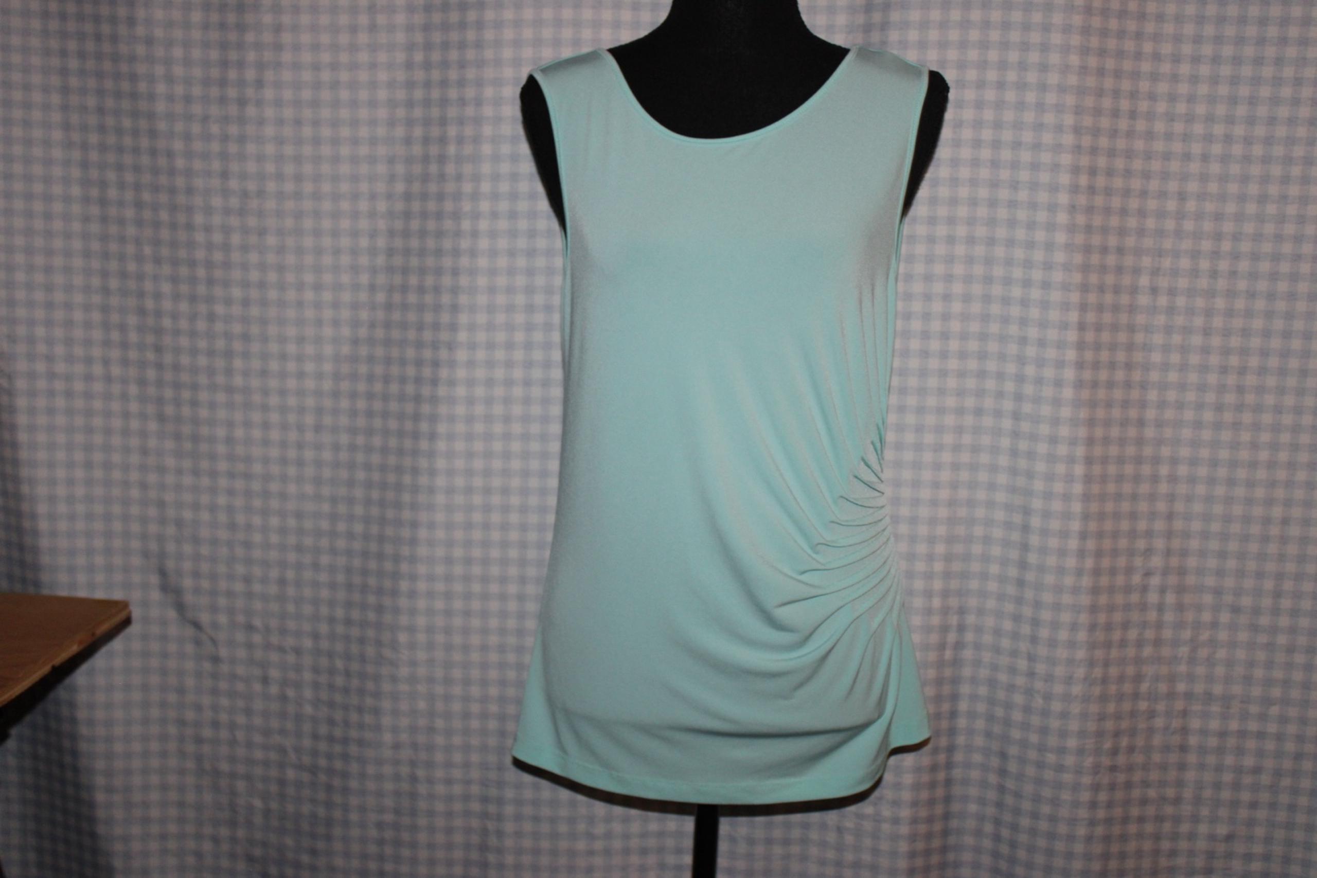 Calvin Klein Teal Rutched athletic Tank top