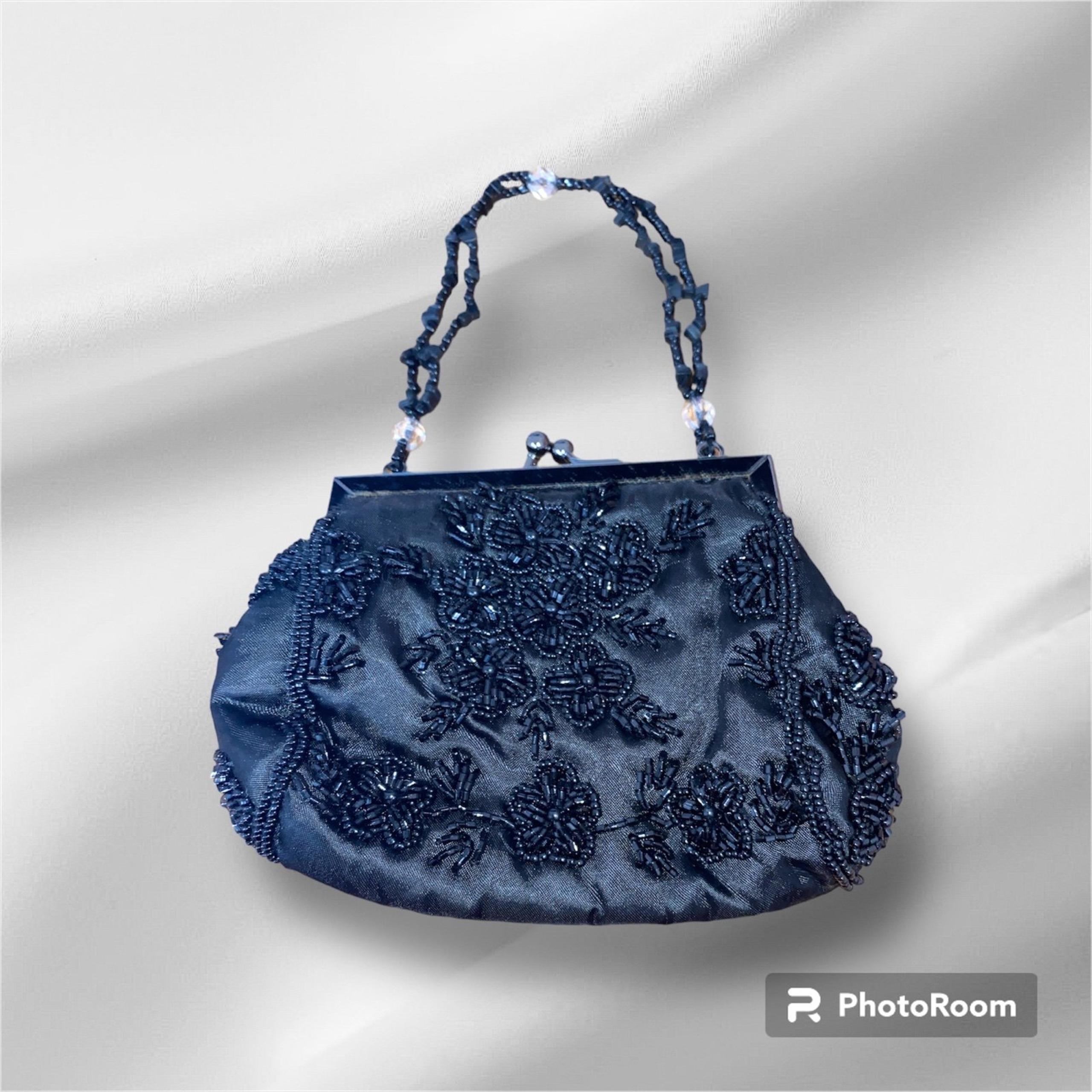 Carlo Fellini Hand-Beaded Mini Evening Bag