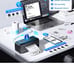 Bluetooth Thermal Shipping Label Printer, Wireless 4x6 Label Printer for Shippin