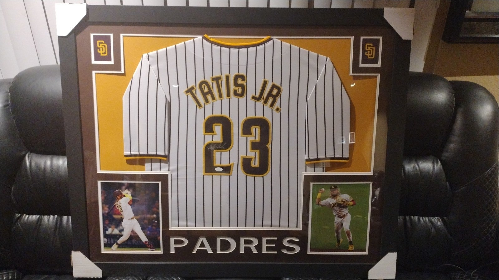 San Diego Padres Signed Fernando Tatis Jr. Jersey JSA COA Frame