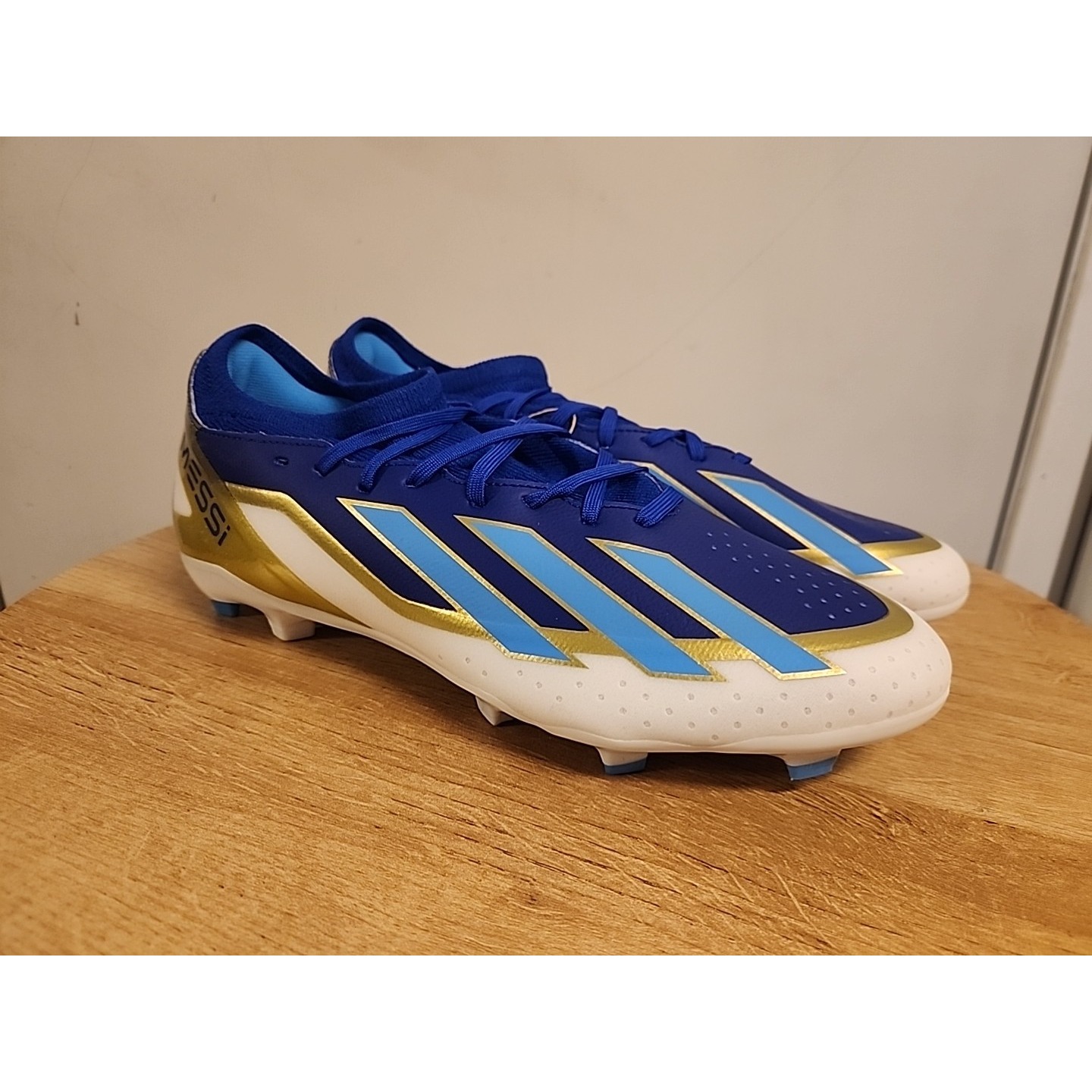 Sz 11 Adidas X Crazyfast League FG Messi Soccer Cleats Shoes Blue Mens