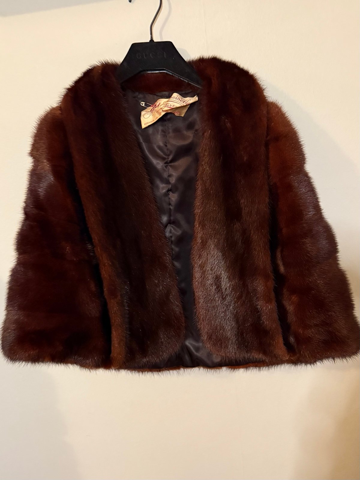 Vintage real fur mink cape