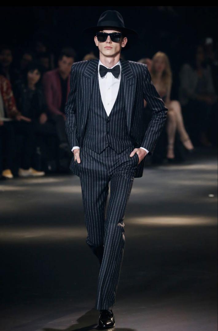 Saint Laurent Palladium Striped Jacket Size 48