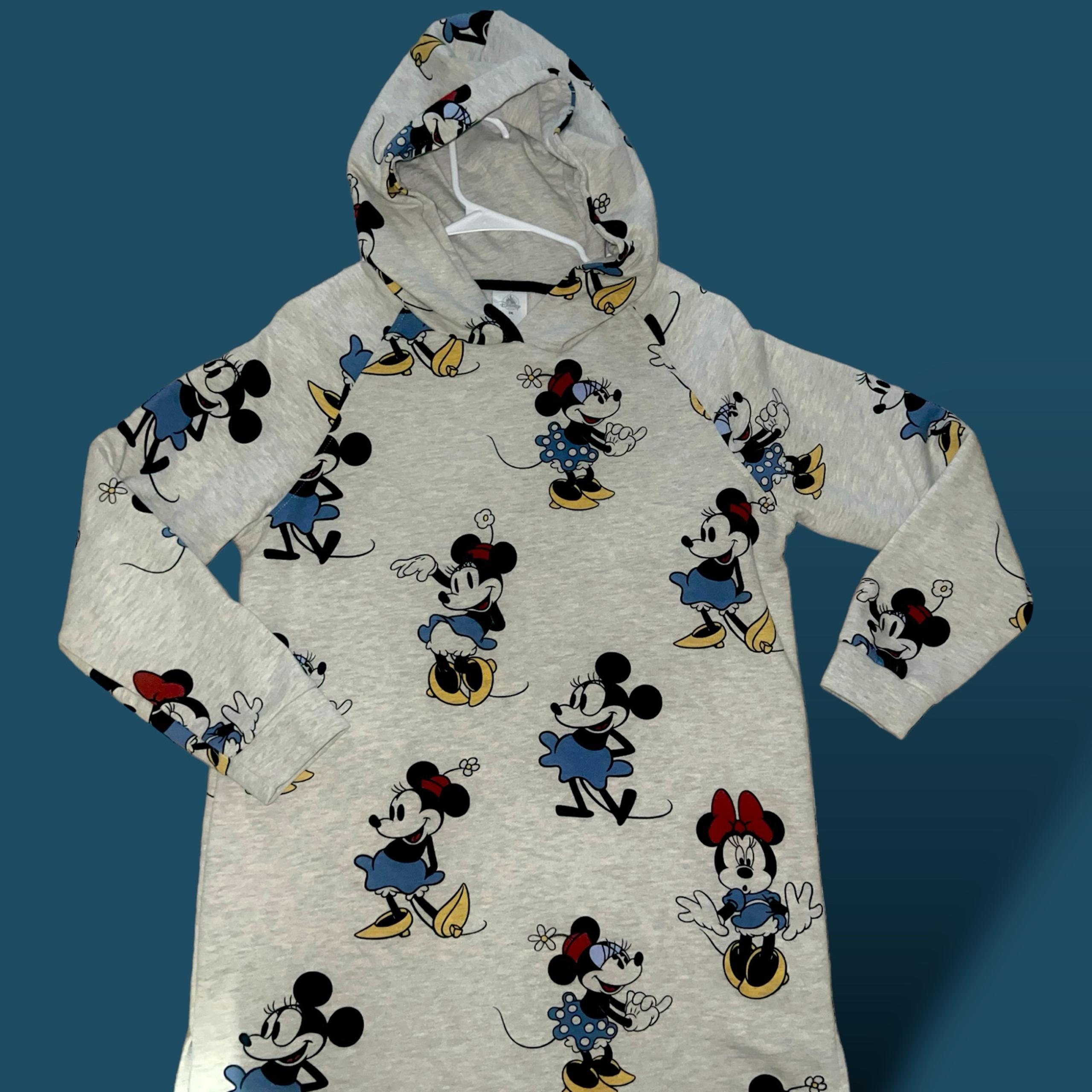 Disney Pin up Minnie Mouse Hoodie Dress Womens