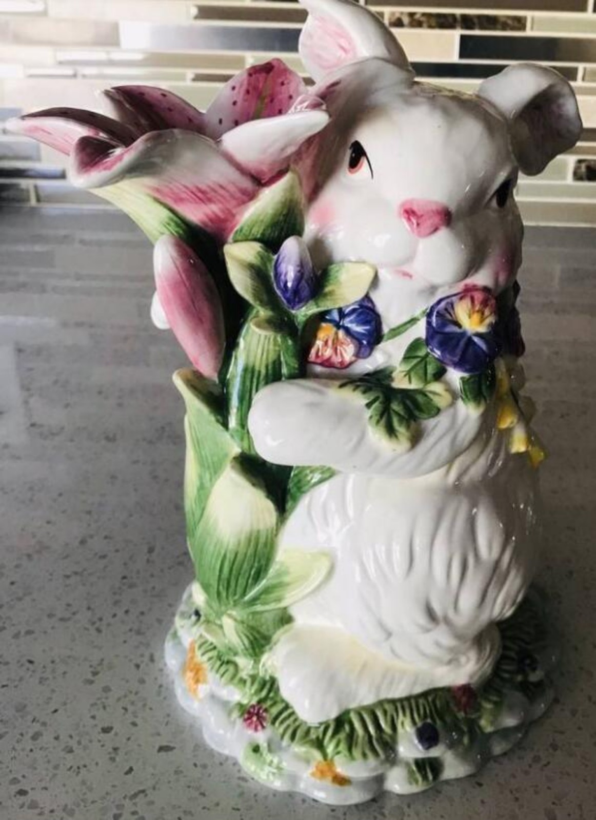 Ceramic Bunny Vase For Spring or Easter