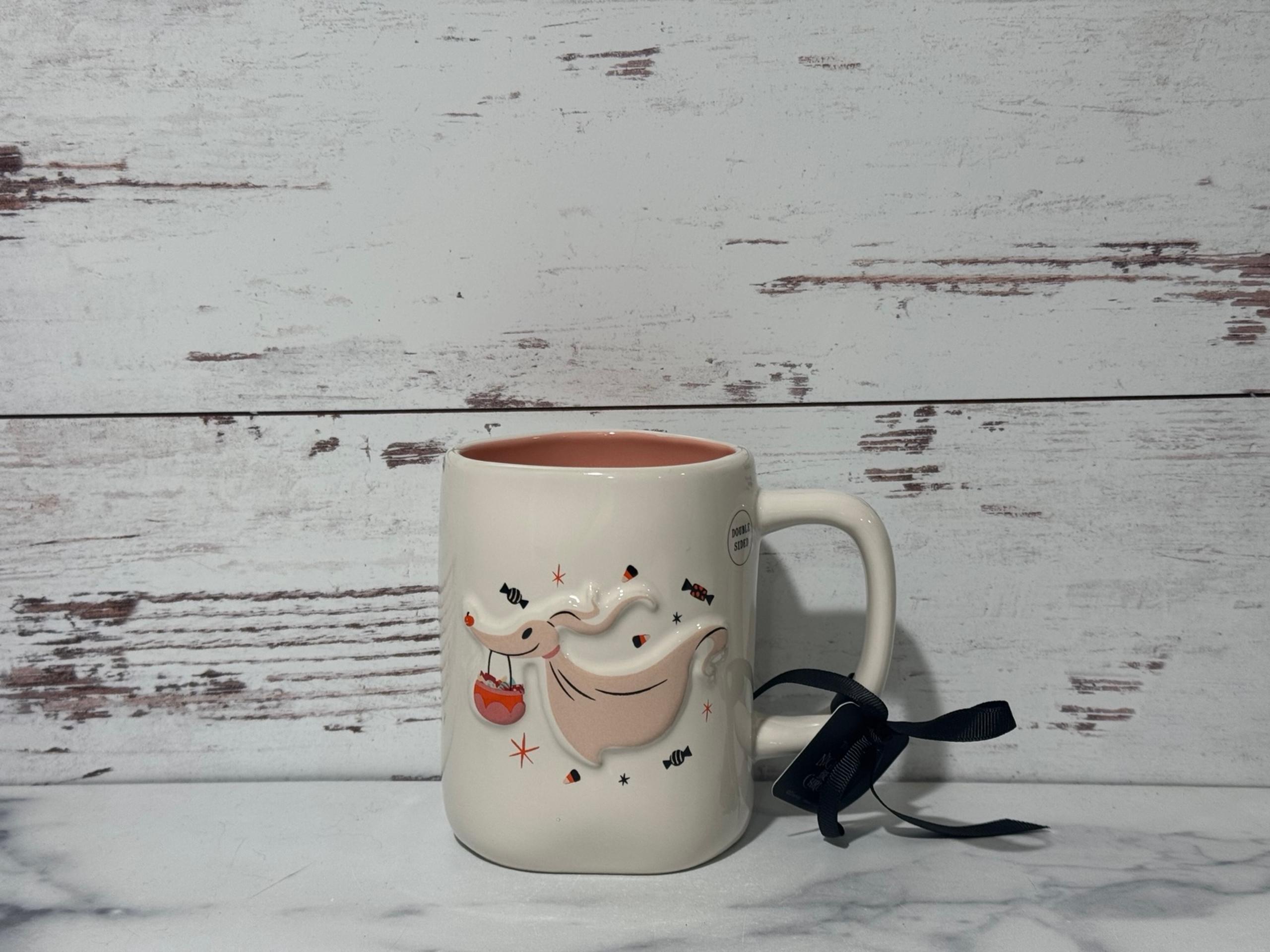 Rae Dunn Halloween Nightmare Before Christmas Spiderweb Haunted Hound Orange Mug