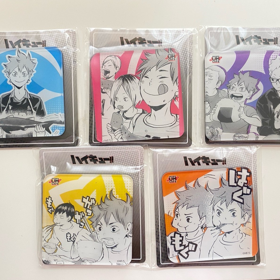 Haikyu Shanghai Jump Cafe Fridge Magnets Set