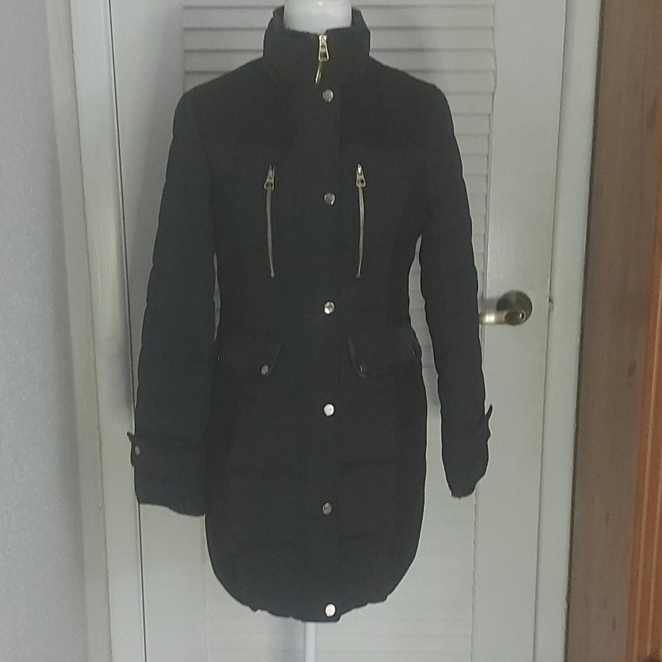 A.N.A Black Puffer Coat Size S