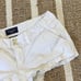 American Eagle preppy white editor style cargo chino shorts white 2