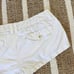 American Eagle preppy white editor style cargo chino shorts white 2